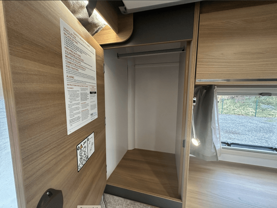 Why Knott Hire Bella bedroom storage view