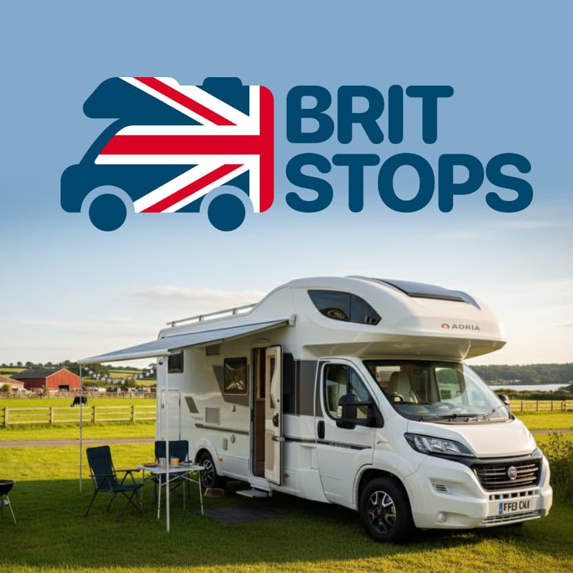 Brit Stops free overnight stopovers with Why Knott Hire motorhome hire
