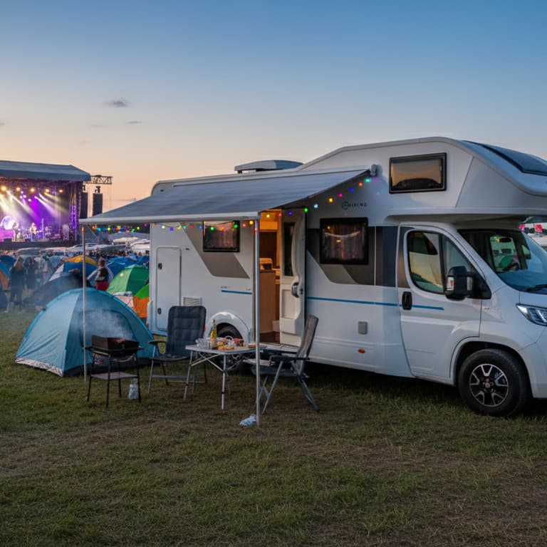 Festival motorhome hire in South Wales with Why Knott Hire