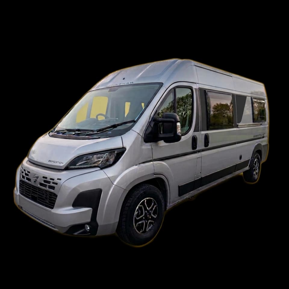 Jessie, a luxury low-profile camper van for hire from Why Knott Hire in South Wales