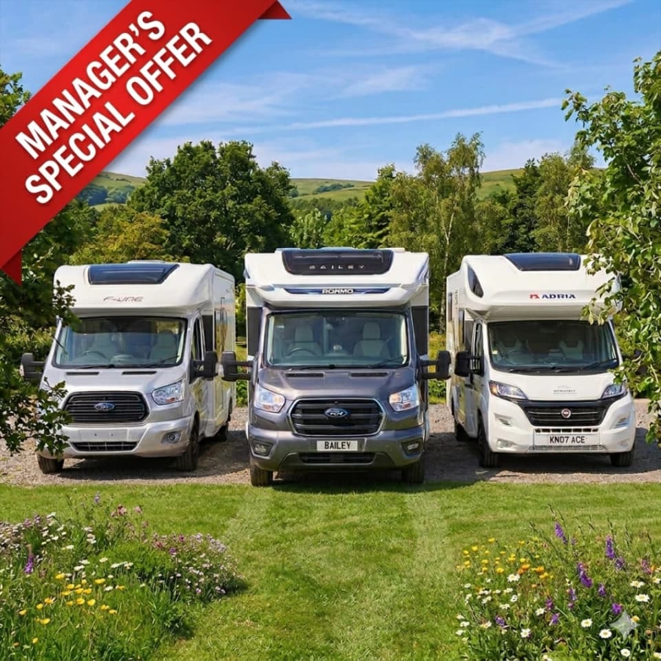 Manager's Special offer on luxury motorhome hire from Why Knott Hire