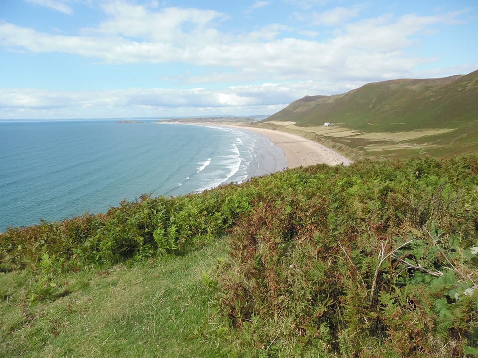 Rhossili Bay on the Gower peninsula