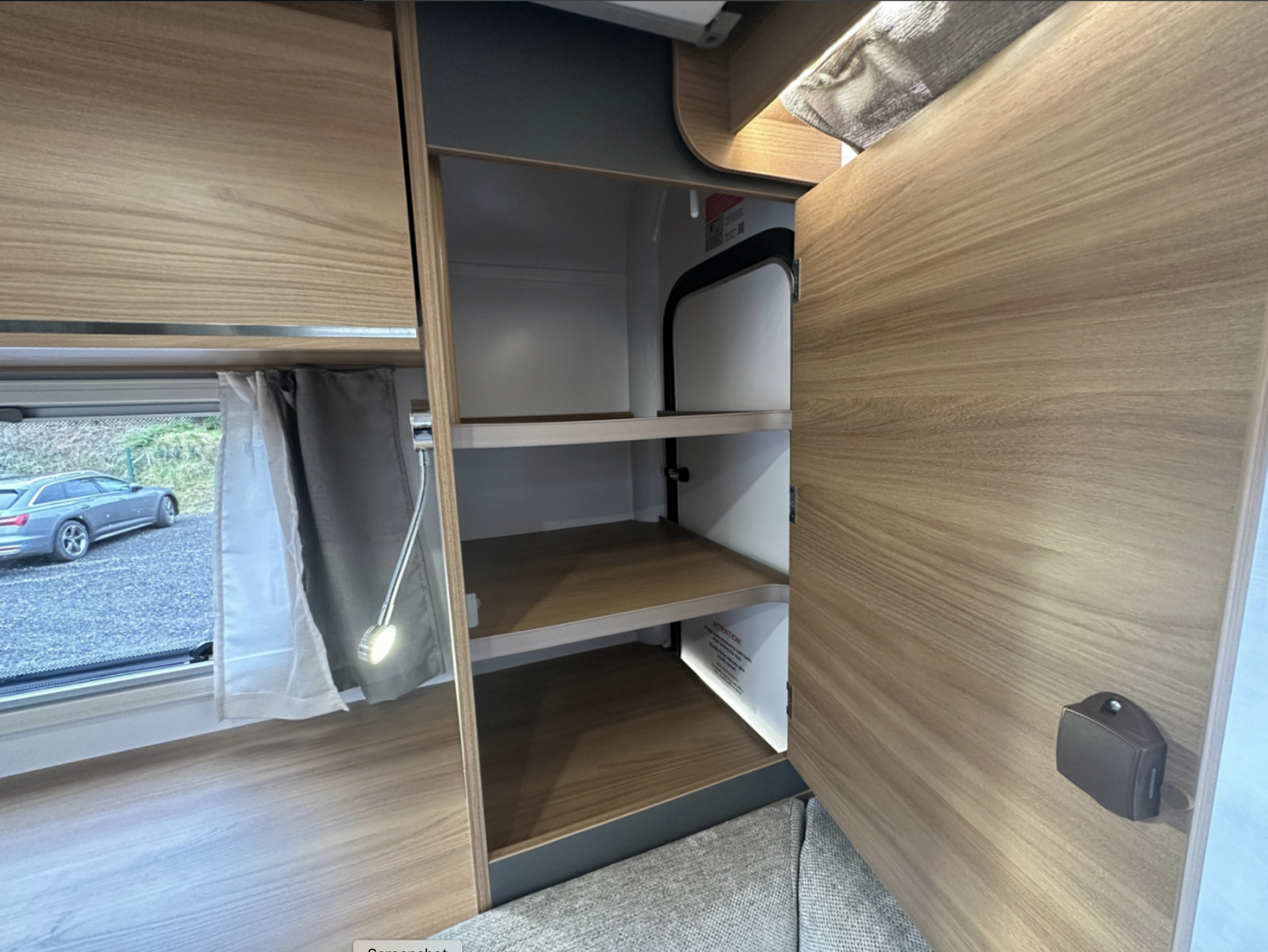 Why Knott Hire Bella bedroom storage view