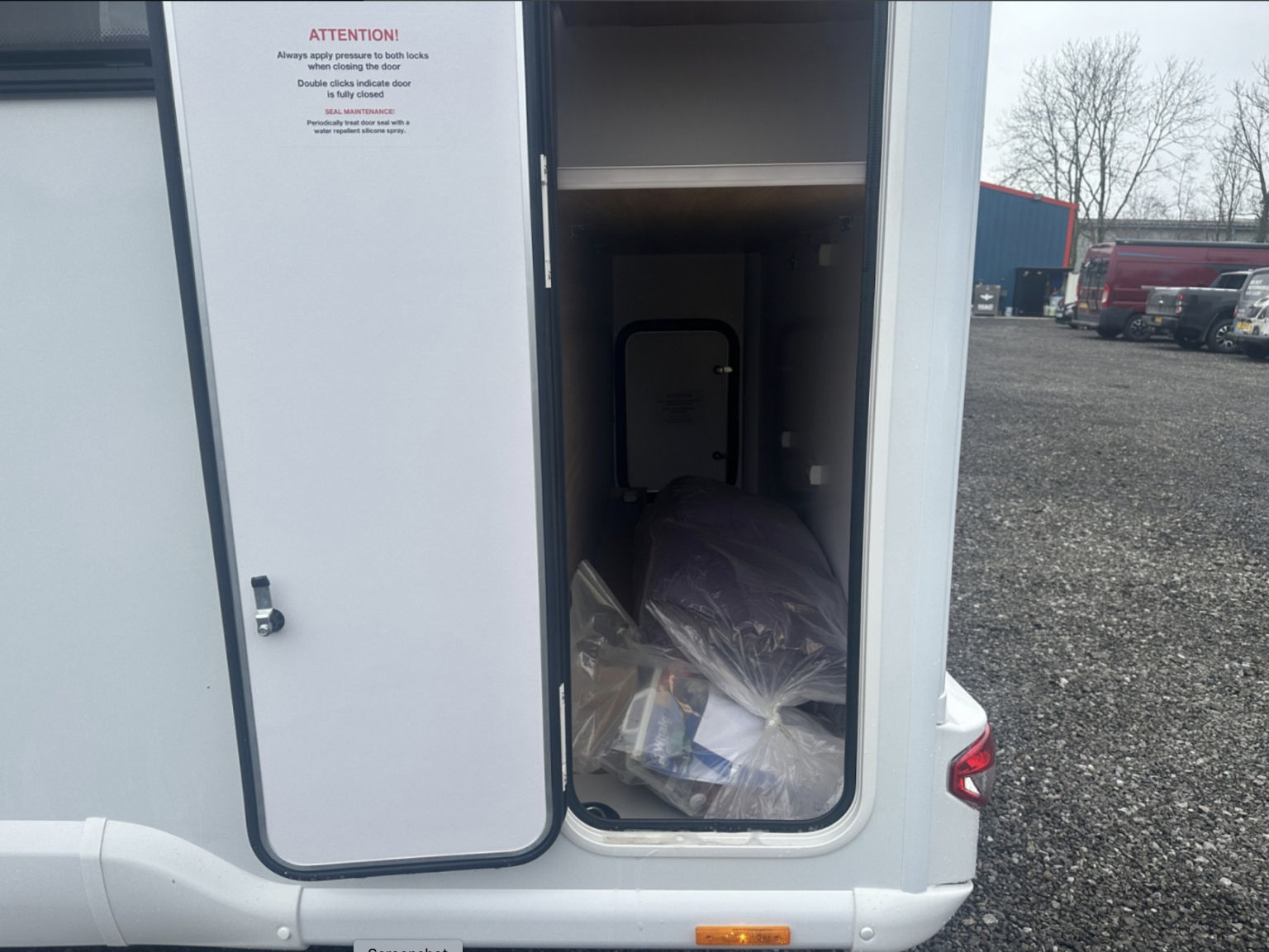 Why Knott Hire Bella exterior storage view