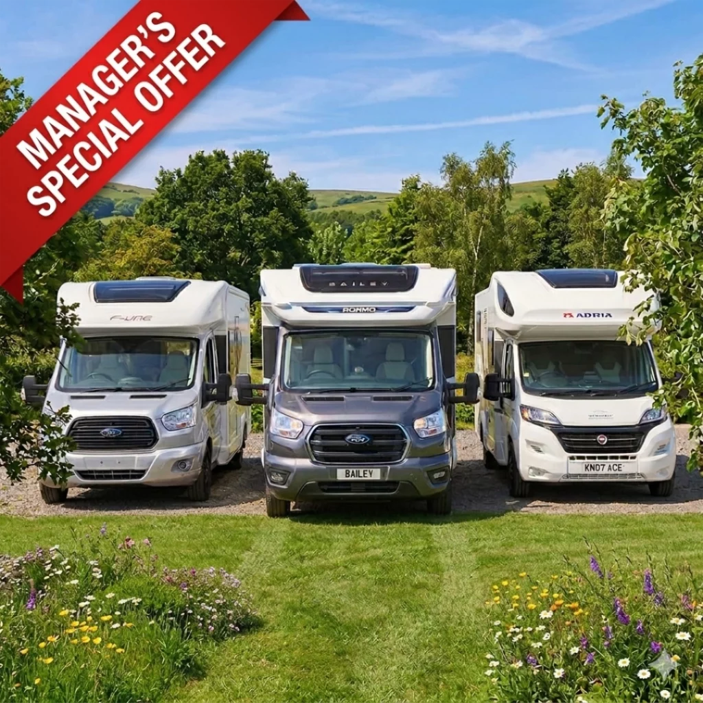 Manager's Special offer on luxury motorhome hire from Why Knott Hire
