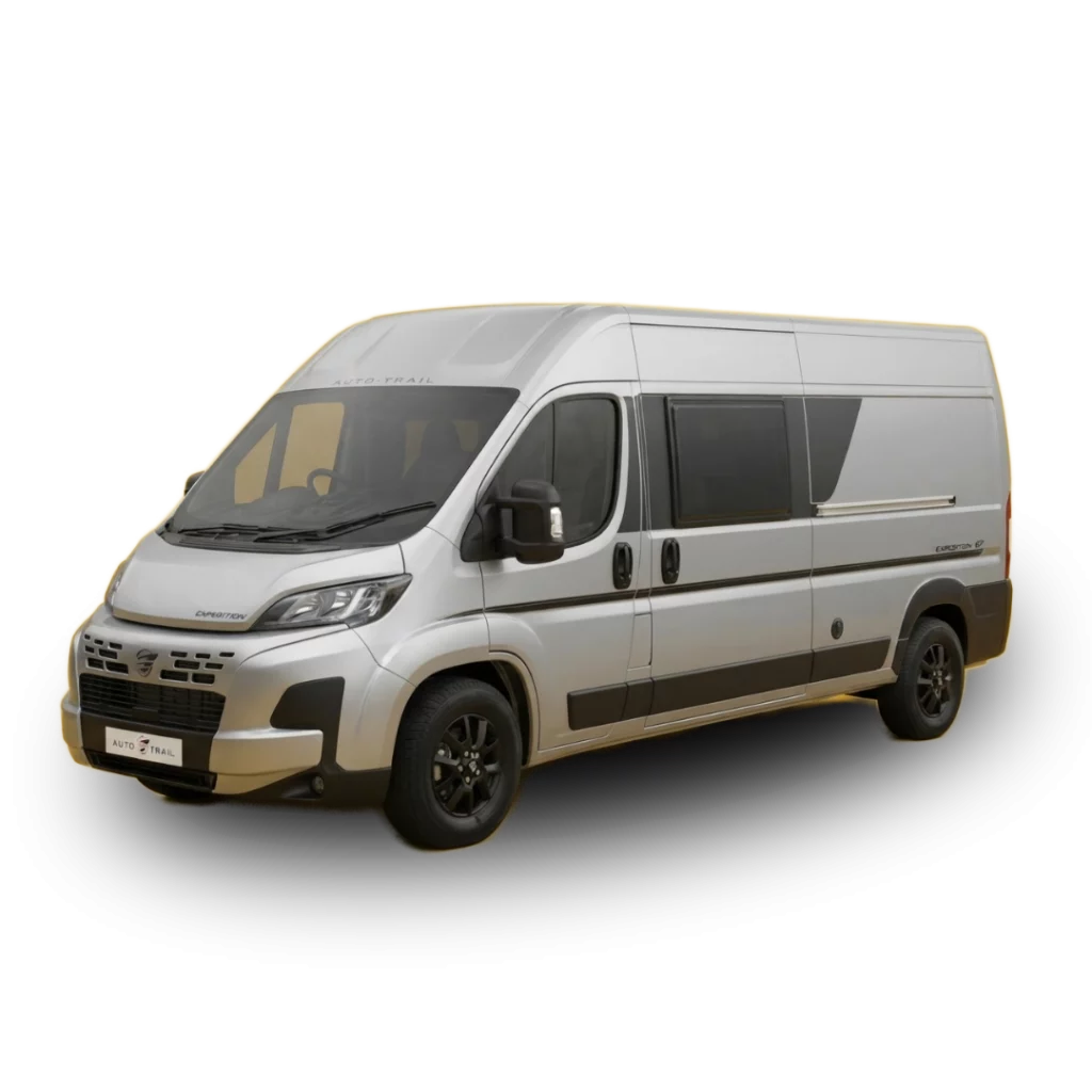 Jessie a luxury camper van available to hire from Why Knott Hire in South Wales
